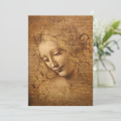 Invitation Scapigliata de Léonard de Vinci, Chef d'une femme (Debout devant)