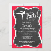 Invitation Scarlet Red Martial Arts (Devant)