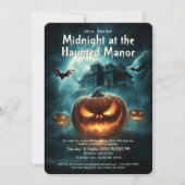 Invitation Scary Éffrayant Haunted House Adult Halloween Part (Devant)