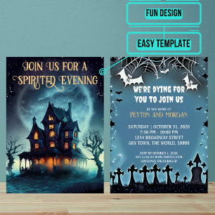 Invitation Scary Haunted House Halloween Party
