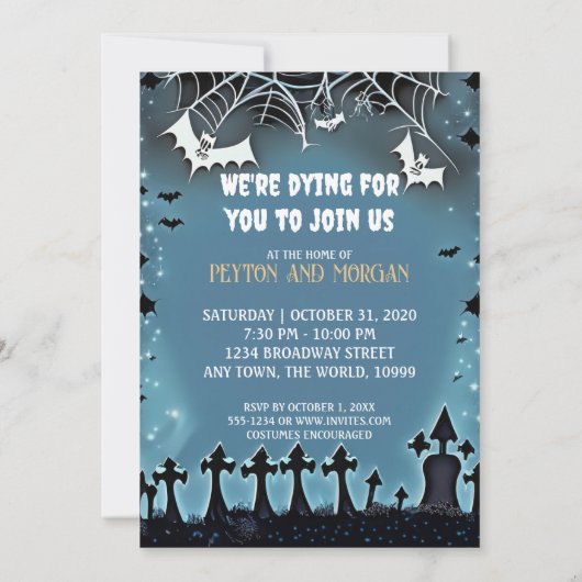 Invitation Scary Haunted House Halloween Party (Dos)