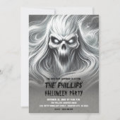 Invitation Scary hurler Poltergeist Ghost Halloween Party (Devant)