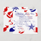Invitation Scatter nautique (Devant / Derrière)