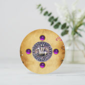 Invitation SCEAU DES CHEVALIERS TEMPLAR gem violet (Debout devant)