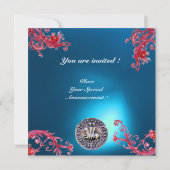 Invitation SCEAU DES CHEVALIERS TEMPLIERS bleu saphir (Dos)
