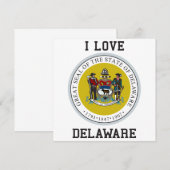 Invitation Sceau d'État du Delaware (Devant / Derrière)