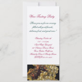 INVITATION SCELLÉ À LA CIRE POUR FÊTE DE DÉGUSTATION DE VIN D (Dos)