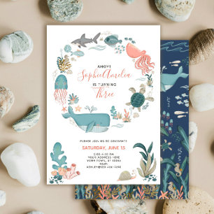 Invitation Scénario de 3e anniversaire pour les animaux de l'