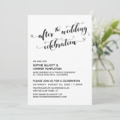 Invitation Scénario de la Célébration de Mariage avec des Cœu (Debout devant)