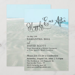 Invitation Scénario de Mariage Heureux, Réception de Mariage