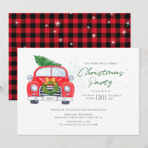 Invitation Scénario de vacances de Noël Fête de famille