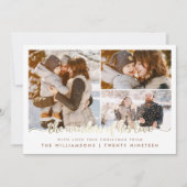 Invitation Scénario D'Or Merveilles De Son Amour Noël 3 Photo (Devant)