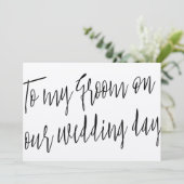 Invitation Scénario Moderne À mon mari le jour de notre maria (Debout devant)