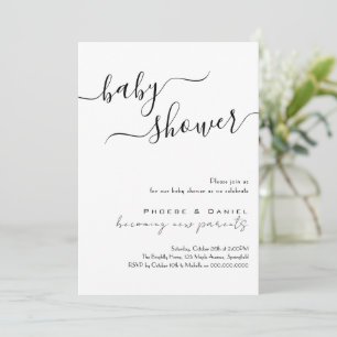 Invitation Scénario personnalisé pour une baby shower Moderne