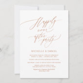 Invitation Scénario Romantique de cuivre, Elopage Mariage (Devant)