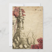 Invitation Scène chimique | Roses victoriens | Halloween (Dos)