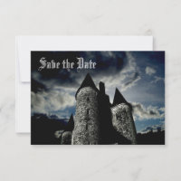 Scène de château gothique Save the Date