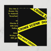 Invitation Scène de crime Assassinat de bande Mystère Invitat (Devant / Derrière)