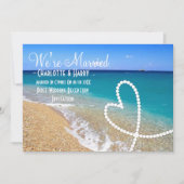 Invitation Scène de fête de réception de mariage après la cér (Devant)