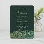 Invitation Scène de jardin unique Artiste fête d'anniversaire (Debout devant)