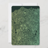 Invitation Scène de jardin unique Artiste fête d'anniversaire (Dos)