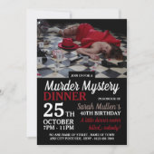 Invitation Scène de meurtre, Mystère de meurtre Anniversaire  (Devant)