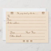 Invitation scène de neige hivernale photo originale (Dos)