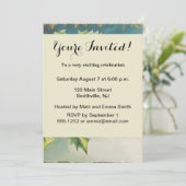 Invitation Scène de Noël au houx neige hiver (Debout devant)