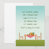 Invitation Scène de pique-nique en plein air (Devant / Derrière)