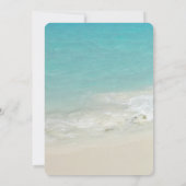 Invitation Scène de plage Tropical Blue Ocean Mariage photo (Dos)