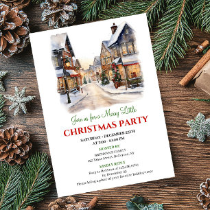 Invitation Scène de vacances charmante événement village de N