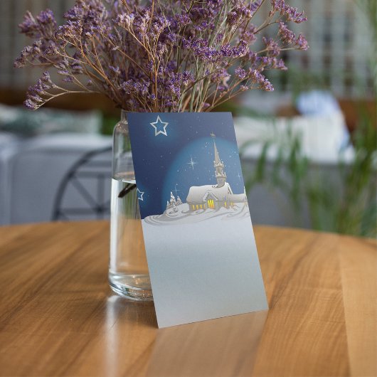 Invitation Scène d'hiver de Noël