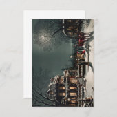 Invitation Scène du soir de Noël (Devant / Derrière)