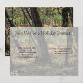Invitation Scène forestière automnale (Devant / Derrière)