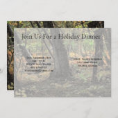 Invitation Scène forestière d'automne (Devant / Derrière)