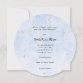 Invitation Scène Mignonne Avec Petit Oiseau Bébé Dans Un Nid (Dos)