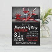 Invitation Scène Sanglante, Meurtre Mystère Dîner D'Halloween (Debout devant)