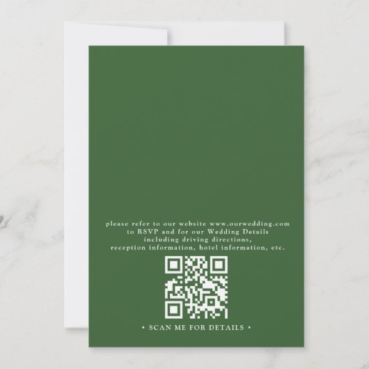Invitation Scenic San Francisco Destination QR Code Wedding (Dos)