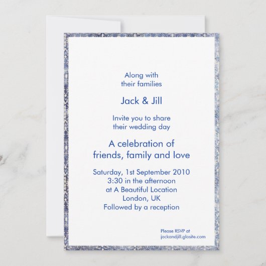 Invitation Schéma 5x7 (Devant)