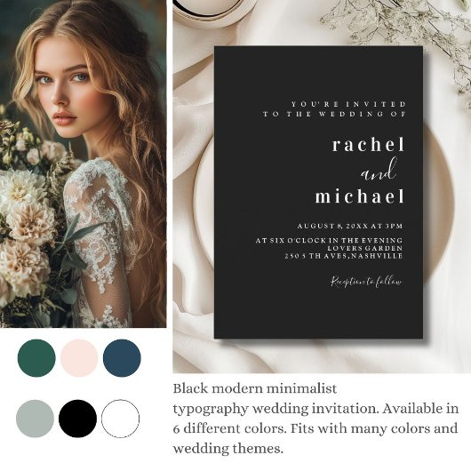 Invitation Schlicht elegante