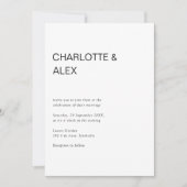 Invitation Schlicht elegante einladung (Devant)