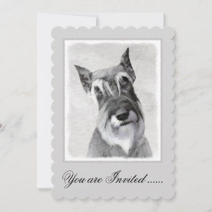 Invitation Schnauzer (Giant) Peinture - Chien Art
