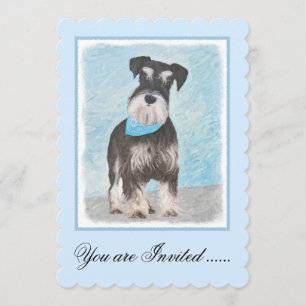 Invitation Schnauzer (Miniature) Peinture - Joli chien origin