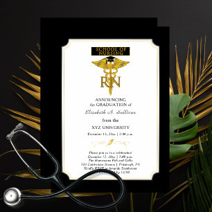 Invitation School of Nursing Nurse RN Graduation