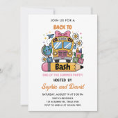 Invitation School’s Back Bash ! 1er anniversaire d'été (Devant)