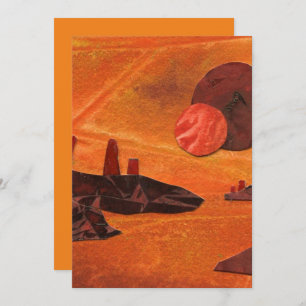 Invitation Sci-Fi "Seas of Fire" monde alien sous deux soleil