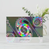 Invitation scie à chaîne - fractale (Debout devant)