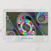 Invitation scie à chaîne - fractale (Devant / Derrière)