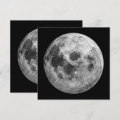 Invitation Science de l'astronomie spatiale de la Pleine lune (Devant / Derrière)