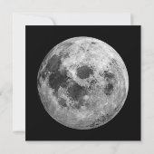 Invitation Science de l'astronomie spatiale de la Pleine lune (Dos)